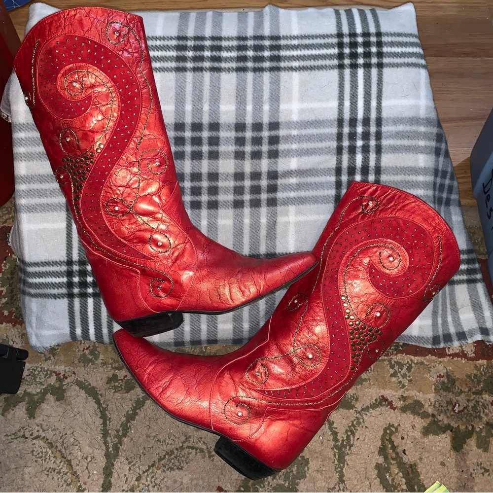 Vintage dancing boots